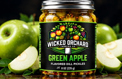 Green Apple Flavored Pickles